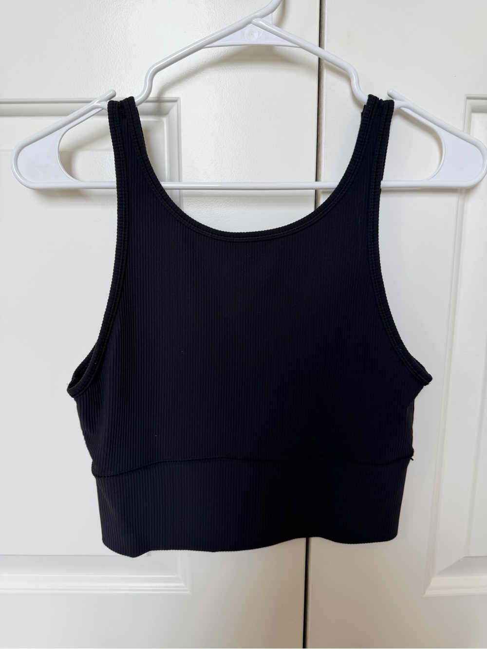 Black Ribbed Lululemon Power Pivot